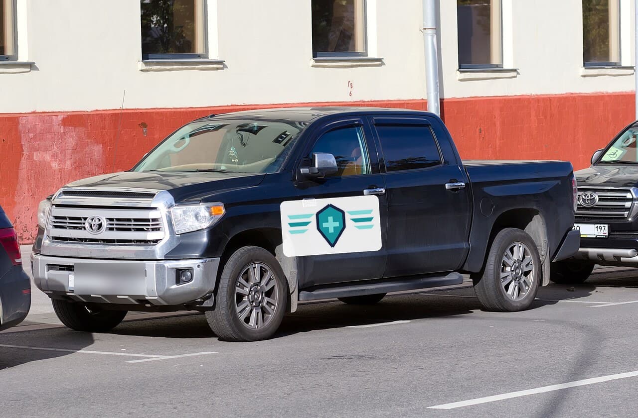 Medical courier vehicle for the DMV, 2020 Toyota Tundra